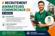 RECRUTEMENT – ANIMATEURS COMMERCIAUX H/F – KÉNITRA