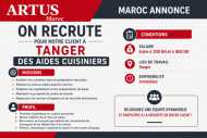 Recrutement – Aides Cuisiniers – Tanger