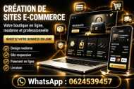 Création des sites web boutiques e-commerce