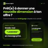 Création de Landing Page  + automatisation offerte