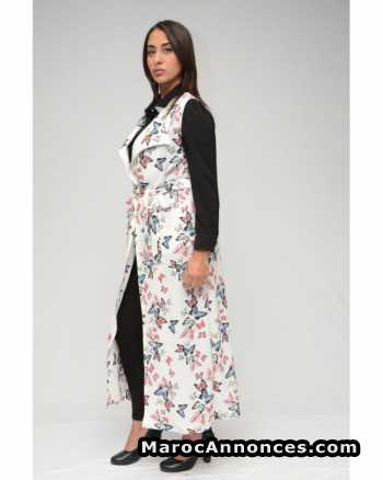 GILET LONG_ IMPRIME