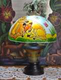 Lampe de table & miroir décoratif vinta