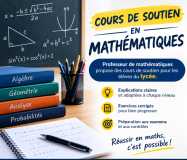 COURS DE SOUTIEN EN MATHÉMATIQUES