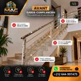 Garde-corps aluminium sur mesure — escaliers & ter